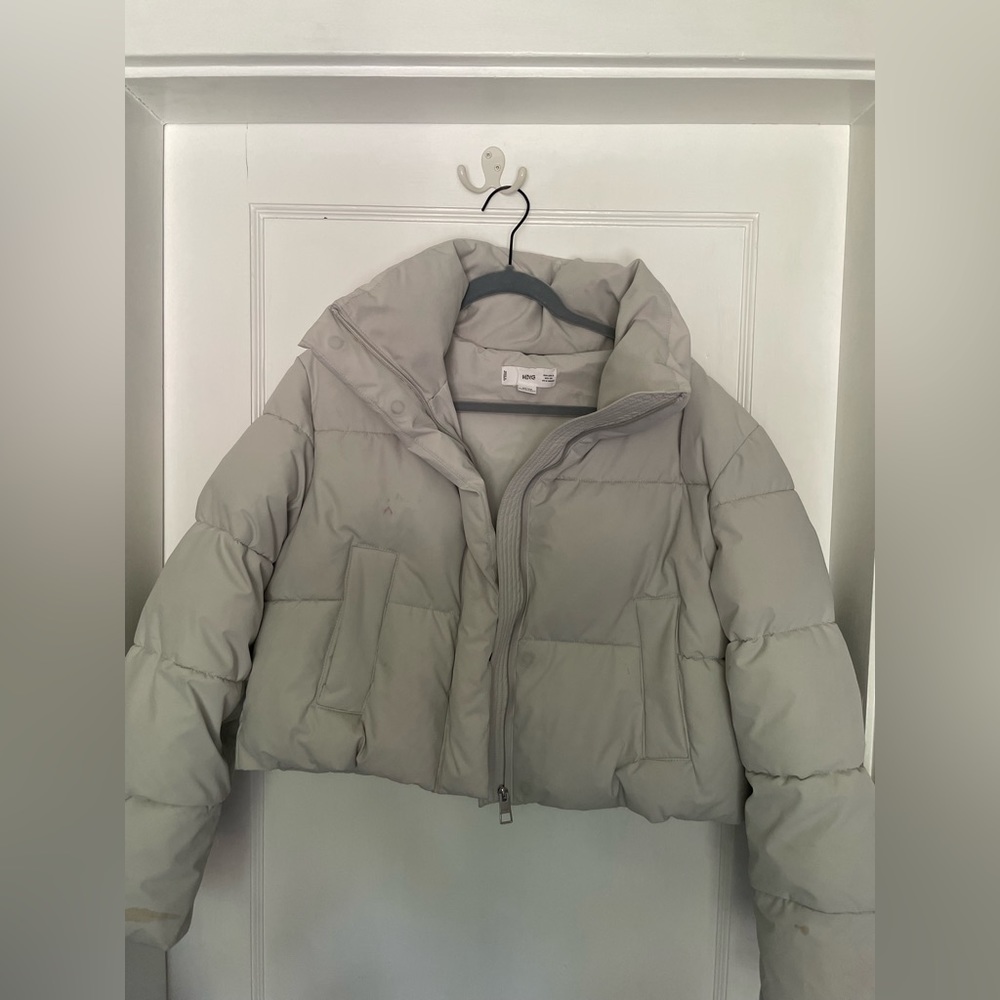 MANGO cropped puffer (size S)